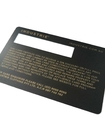 Золото Matt покрыло членский билет металла нержавеющей стали с изготовленным на заказ логотипом