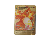 золото металла Vmax DX GX Pokemon карты собрания Charizard толщины 0.4mm покрыло