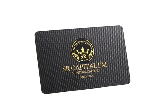 Размер кредитной карты Стальная латунная металлическая черная карта Лазерная гравировка Экранная печать логотипа